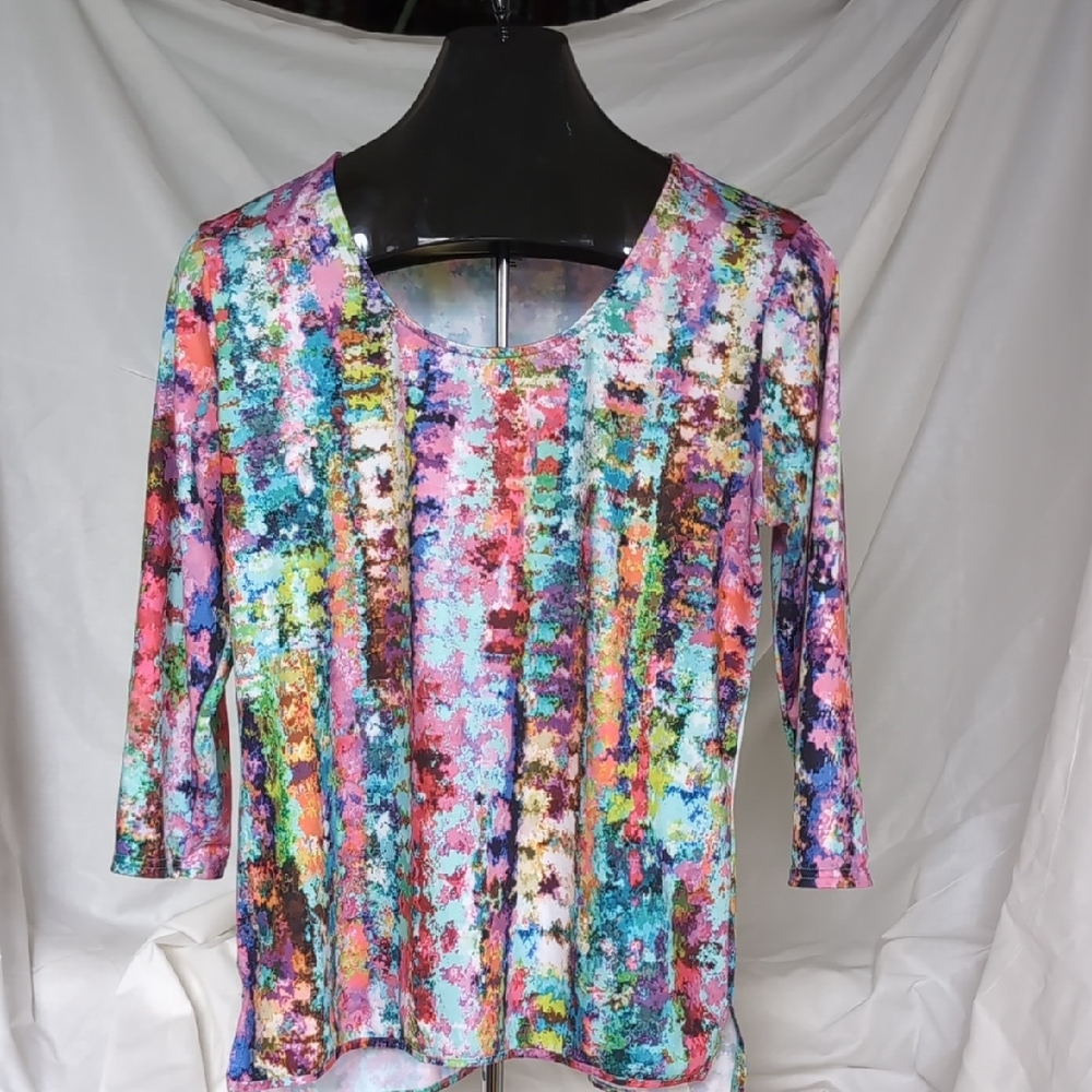 Peck & Peck Multicolor Abstract Women's Blouse